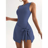 Women's Fitness Beauty-Back Yoga Dress – Sleeveless Active Mini by FitiqueFit