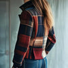 Vintage Stand Collar Blazer with Single-Row Buttons — Tailored Women’s Jacket by FitiqueFit