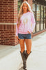 Pink GAME DAY Football Rugby Print Casual Sweatshirt by Wild and Free Boutique