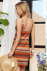 New Summer Contrast Striped V-Neck Mini Dress For Women – Trendy, Bold, Eye-Catching, Boho, Modern Chic & Fashionable by Stevvex