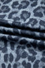 Gray Wild Leopard Print Frilled Detail Drawstring Wide Leg Pants by Wild and Free Boutique