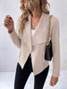 Classic Minimalist Collared Long Sleeve Jacket for Women – Minimalist & Lightweight Everyday Outerwear by Stevvex