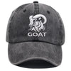 GOAT Ram Embroidered Vintage Washed Baseball Cap – Adjustable Unstructured Low Profile Hat by FitiqueFit