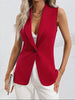 Women's Sleeveless Single-Button Cardigan Jacket – Round Neck by FitiqueFit