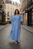 African-Inspired Striped Loose Long Dress | One Size 5 Colors by FitiqueFit