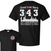 343 Forever in Our Hearts T-Shirt - 9/11 Memorial Firefighter Tribute Tee by Dog Mom Hat