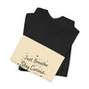 Just Breathe Stay Curious Create Joy Tee | messy handwriting shirt, doodle text design by Tristan’s Treehouse