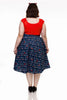 Doris Skirt in Heartbreaker - Small only by Retrolicious