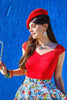 Isabel Top in Red by Retrolicious