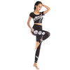 Printed navel short-sleeved quick-drying dance dress by FitiqueFit