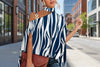 Women's V-Neck Printed Off-Shoulder Vest Top | 6 Prints S–XXL by FitiqueFit