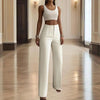 Women's High-Waisted Straight Leg Pants by FitiqueFit