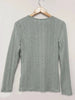 Crisscross V-Neck Ribbed Knit Long Sleeve T-Shirt by Simply Love