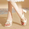Open-Toe Chunky Heel Sandals – Bold & Trendy Summer Staple by FitiqueFit