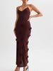 Floral Applique Spaghetti Strap Knit Dress by Wild and Free Boutique