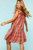 Full Size Ruffled Printed Dress with Side Pockets For Women – Trendy Ruffled Dress, Stylish Printed Dress, Pocketed Ruffled Dress, Casual Printed Dress, Functional Dress with Pockets, Flattering Ruffled Dress, Chic Printed Dress with Pockets by Stevvex
