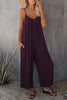 Women's Pleated Chest Cross-Strap Jumpsuit by FitiqueFit