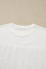 White FOOTBALL 3D Letter Graphic Crew Neck Sweatshirt by Wild and Free Boutique