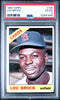 Graded 1966 Topps Lou Brock #125 Baseball Card PSA 4 Very Good by Hall of Fame Sports Memorabilia