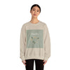 Breathe mountain leaf design Sweatshirt | nature vibes, calming minimal by Tristan’s Treehouse