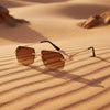 Gold Frame Cheetah Rimless Sunglasses – INS Hip-Hop Style by FitiqueFit