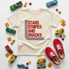 STARS STRIPES & SNACKS TEE - VINTAGE CREAM by LITTLE RAD THINGS