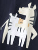 Children's Cartoon Zebra Graphic Short Sleeve T-Shirt by Simply Love