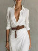 Full Size Ruched Long Sleeve Maxi Dress Plus Size by Wild and Free Boutique