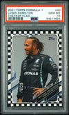 Graded 2021 Topps Formula 1 Lewis Hamilton #40 Checker Flag F1 Racing Card PSA 10 Gem Mint