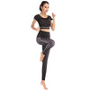 Printed navel short-sleeved quick-drying dance dress by FitiqueFit