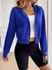 Relaxed Minimalist Zip-Up Dropped Shoulder Hooded Jacket Casual & Comfortable Lightweight Outerwear by Stevvex