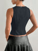Tied Front V-Neck Tank