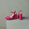 Women's Round Toe Chunky Heel Sandals – Buckle Strap Block Heel by FitiqueFit