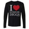 Stefon Diggs New England I Love WHT by 500 LEVEL