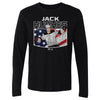 Jack Hughes New Jersey American Flag WHT by 500 LEVEL