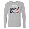 Jack Hughes New Jersey American Flag WHT by 500 LEVEL