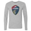 North Carolina Courage Vintage Primary Logo WHT by 500 LEVEL