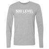 500 LEVEL Wordmark WHT