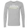 Pittsburgh Hockey Roster Skyline 23 WHT by 500 LEVEL