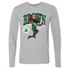 Jaylen Brown Boston Celtics Cartoon WHT by 500 LEVEL