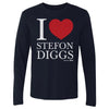 Stefon Diggs New England I Love WHT by 500 LEVEL