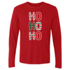 Christmas HO HO HO Stacked WHT by 500 LEVEL