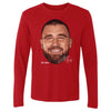Travis Kelce Kansas City Vintage Head WHT by 500 LEVEL
