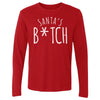 Christmas Santa's B-tch WHT by 500 LEVEL