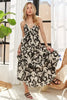 Crisscross Two-Tone V-Neck Maxi Dress For Summer – Elegant, Sophisticated, Trendy, Fashionable, Stylish, Glamorous Evening Wear by Stevvex