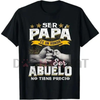 Funny Spanish Grandpa Shirt: "Ser Papá Es Un Honor, Ser Abuelo No Tiene Precio" - Menswear Cotton Tee by Dog Mom Hat
