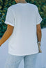 Round Neck Rolled Sleeve T-Shirt by Simply Love