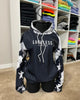 Stars & Bars Heavy Fleece Raglan Hoodie by Luckless Outfitters
