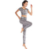 Printed navel short-sleeved quick-drying dance dress by FitiqueFit