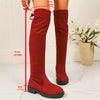 Women’s Elastic Knee-High Boots – Thick Sole Solid Color Fashion Boots by FitiqueFit
